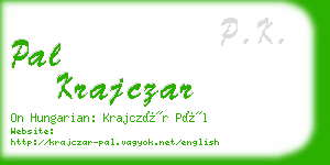 pal krajczar business card